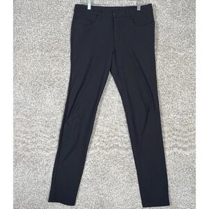 Lululemon ABC Pants Mens 31 Black Fit 5 Pocket Straight Warpstreme Performance
